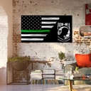 36" POW / MIA American Flag