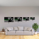 36" POW / MIA American Flag