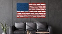 Multi-Panel Metal American Flag