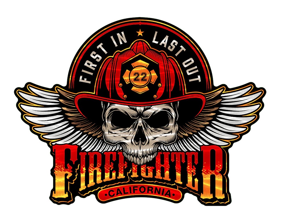 Personalized Skull Fire Helmet (18")