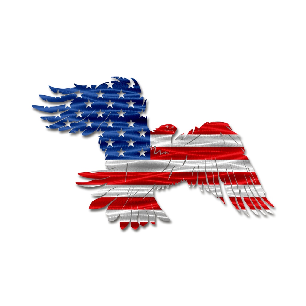 Soaring Eagle American Flag (18")