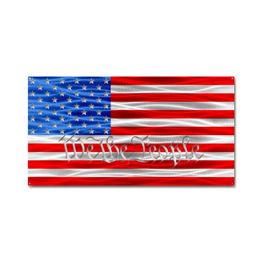 "We The People" American Flag (18")