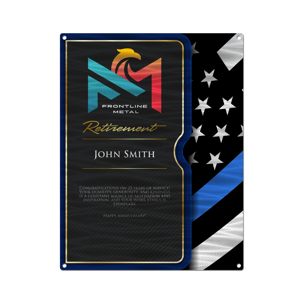 Carbon Fiber Portfolio Retirement Plaque