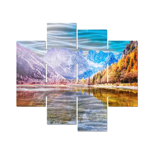4 Panel Landscape Metal Art