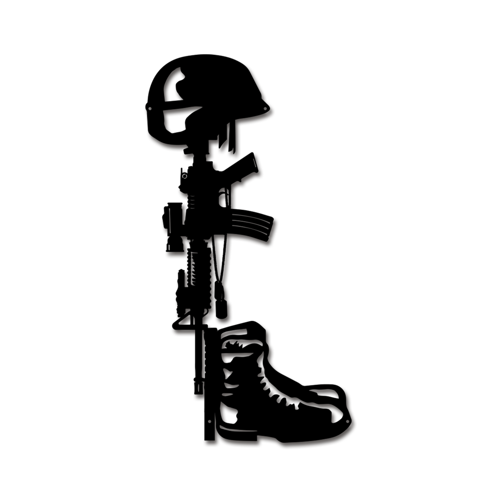 Battlefield Cross Silhouette - Outlet (12")