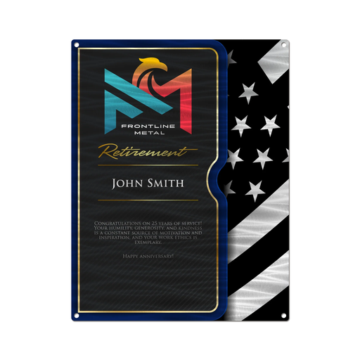 Carbon Fiber Portfolio Retirement Plaque