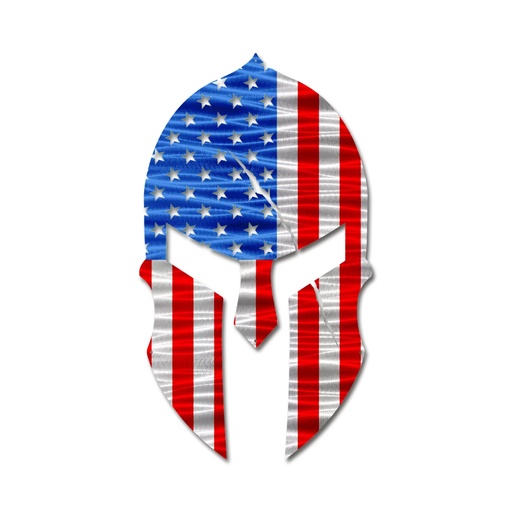 Spartan Helmet American Flag - Outlet